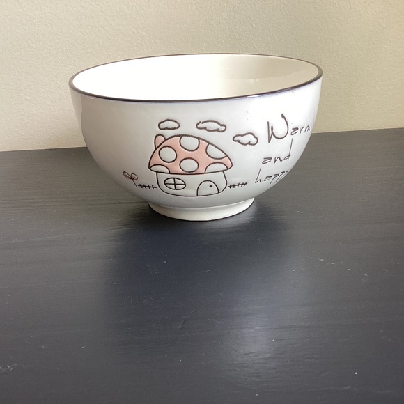 Myland Mushroom Serving Bowl Porcelain/ Ceramic - Picture 1 of 5